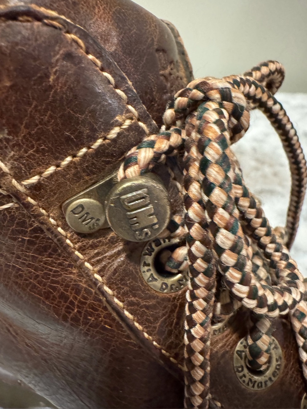 DR. MARTENS AIR WAIR TOYA Rich Brown Color Leather Boot, Great looking boots! - Picture 6 of 11